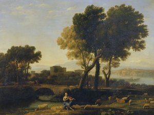 Landscape with Apollo guarding the Cattle of Admetus and Mercury stealing them